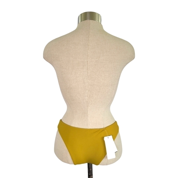 NWT L*Space Rosemary Bitsy Cut skimpy bikini bottom size S chartreuse green - Picture 7 of 12